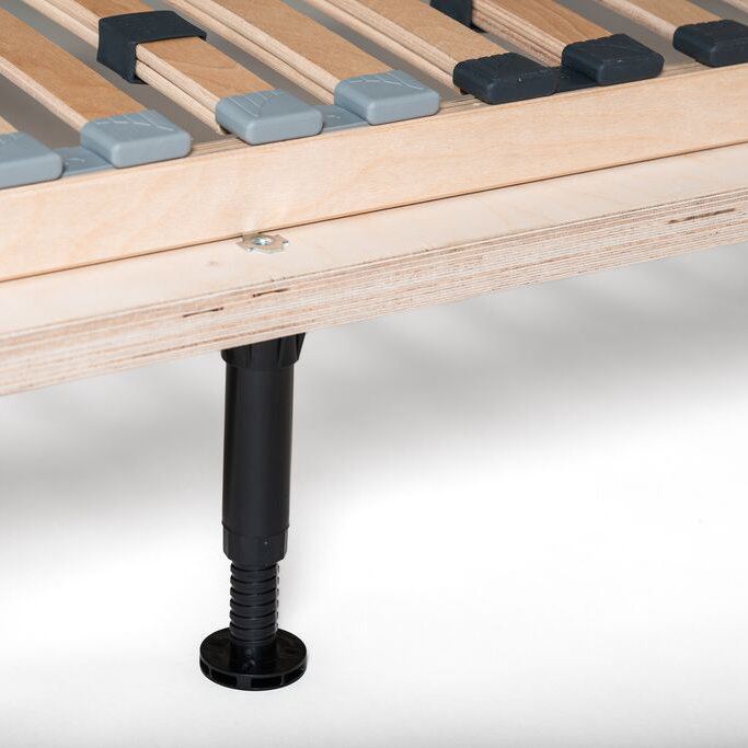 Set Upholstered Bed Frame Mira Comfort+ Raven 34 140x200