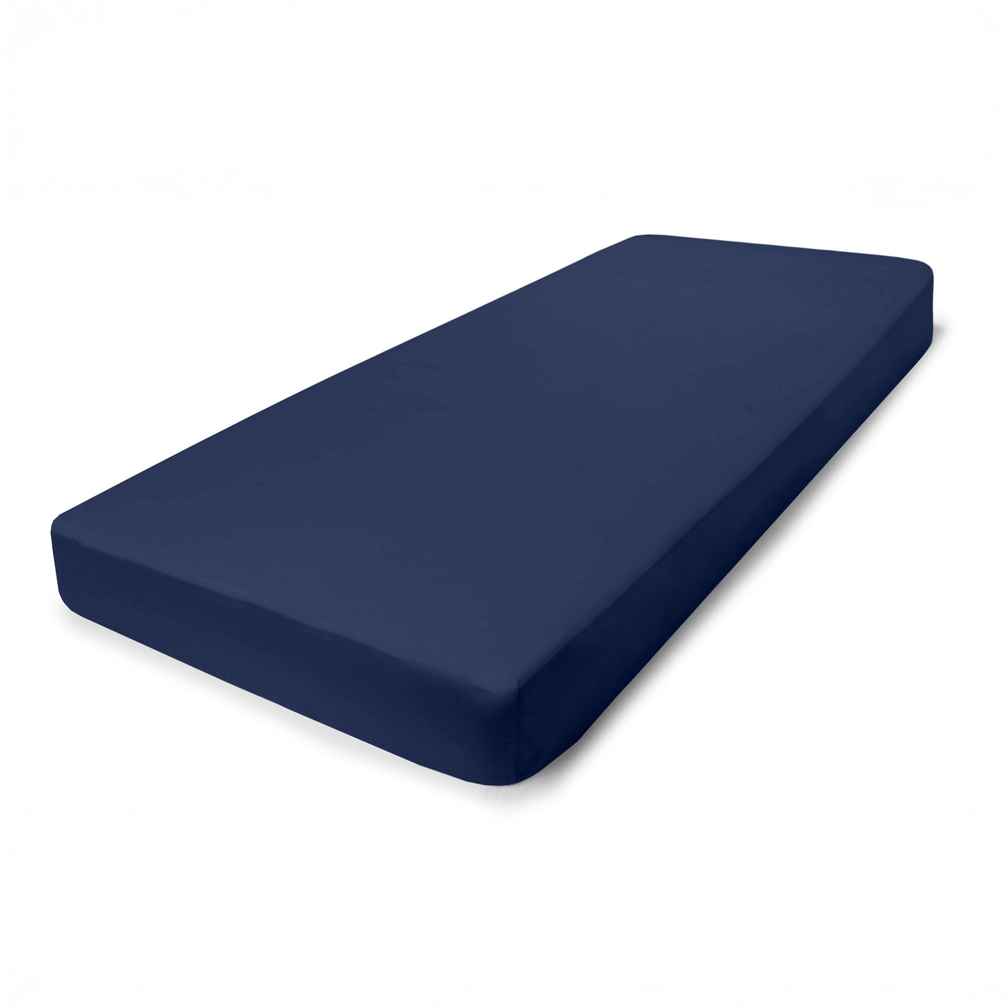 WB Fitted Sheet Silky Satin CO100 TC300 blue 120g/m2 140x200x30