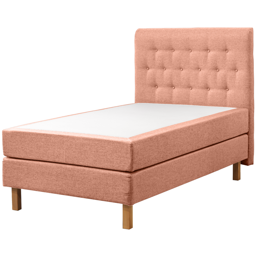 Continental bed Uni pink 120x200