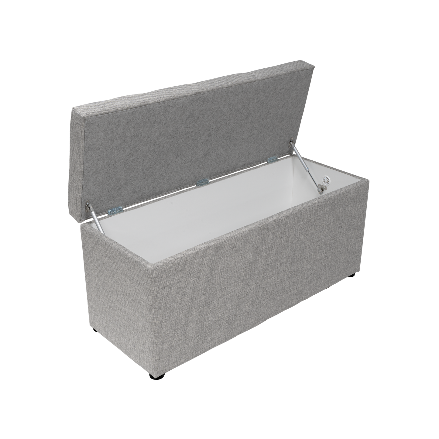 Storage box Roma 117 light grey without buttons 110x50x41