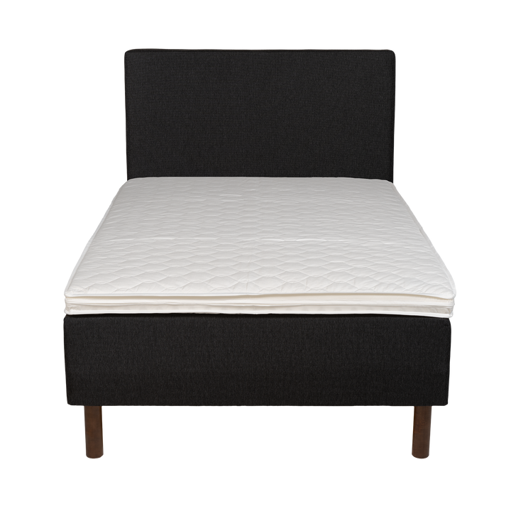 Frame bed Rahu 120x200 grey with headboard