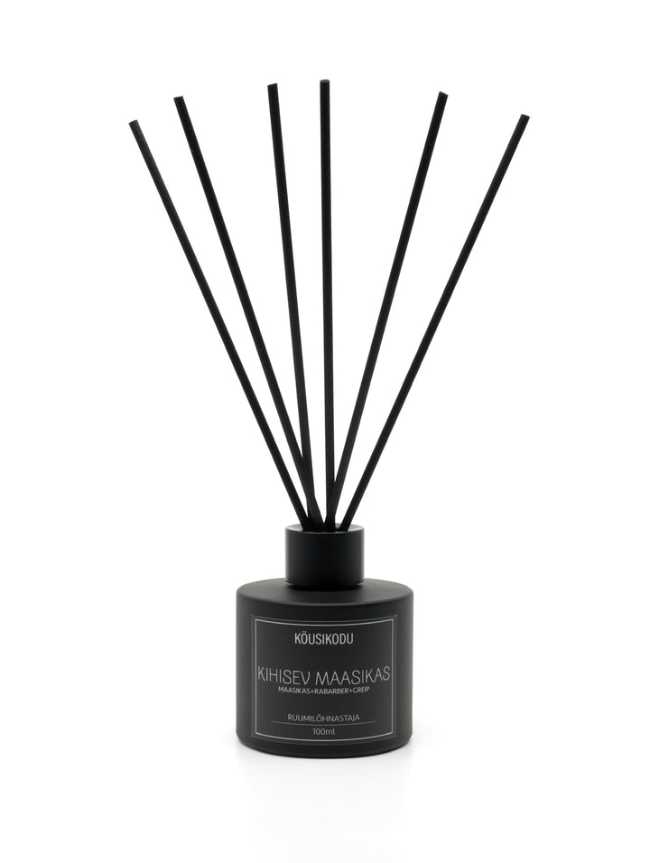 Reed Diffuser Sparkling Strawberry matte black 100ml