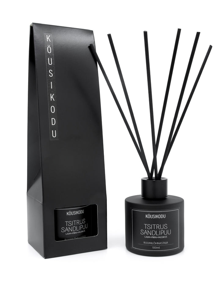 Reed Diffuser Citrus Sandalwood matte black 100ml