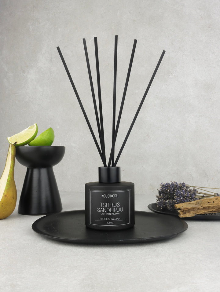 Reed Diffuser Citrus Sandalwood matte black 100ml