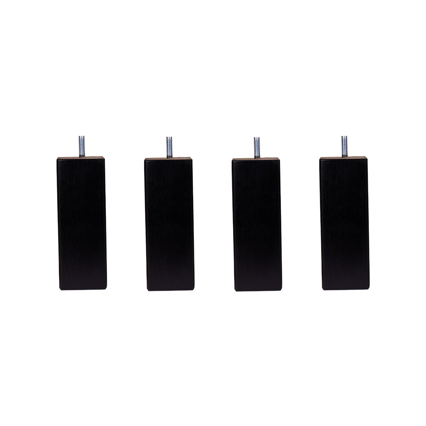 Wooden leg 150x58x58 birch black M8x30, 4pcs set