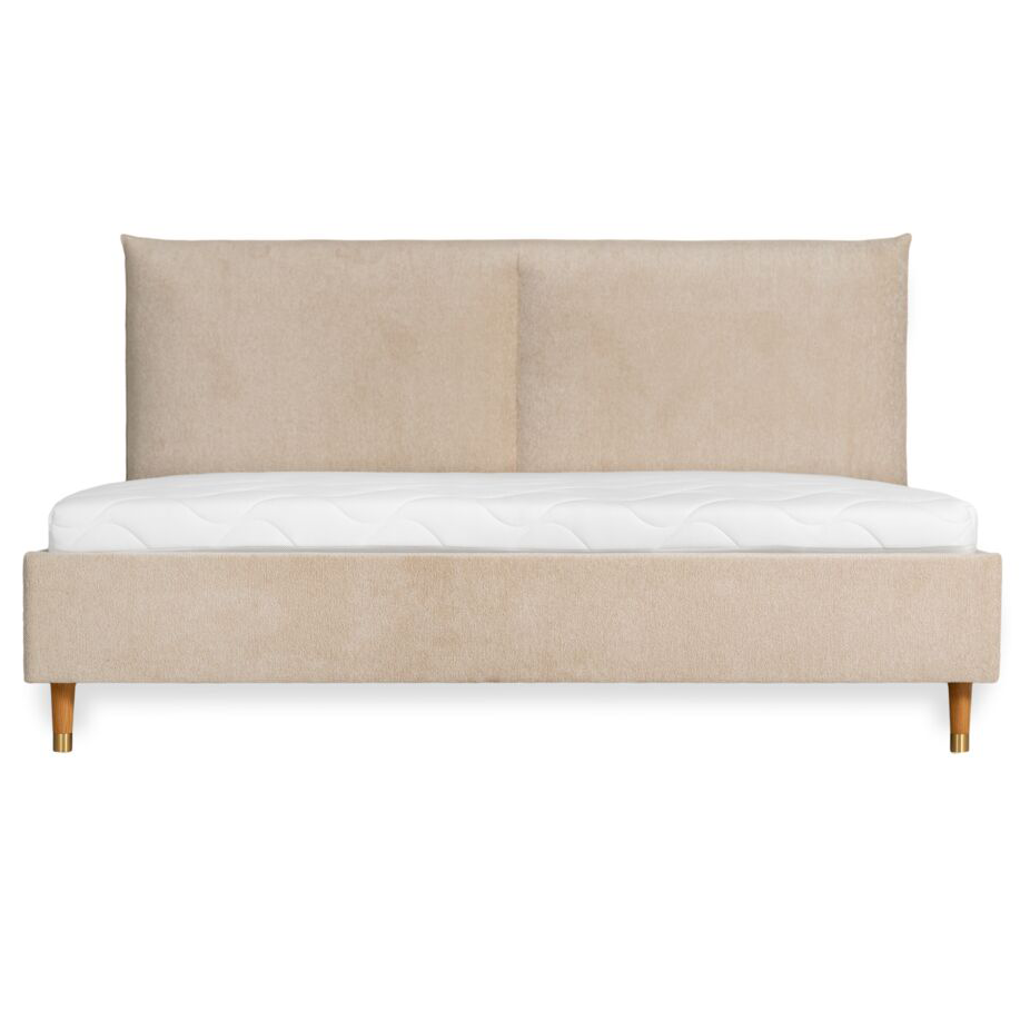 Set Upholstered Bed Frame Mira Comfort+ Raven 24 180x200