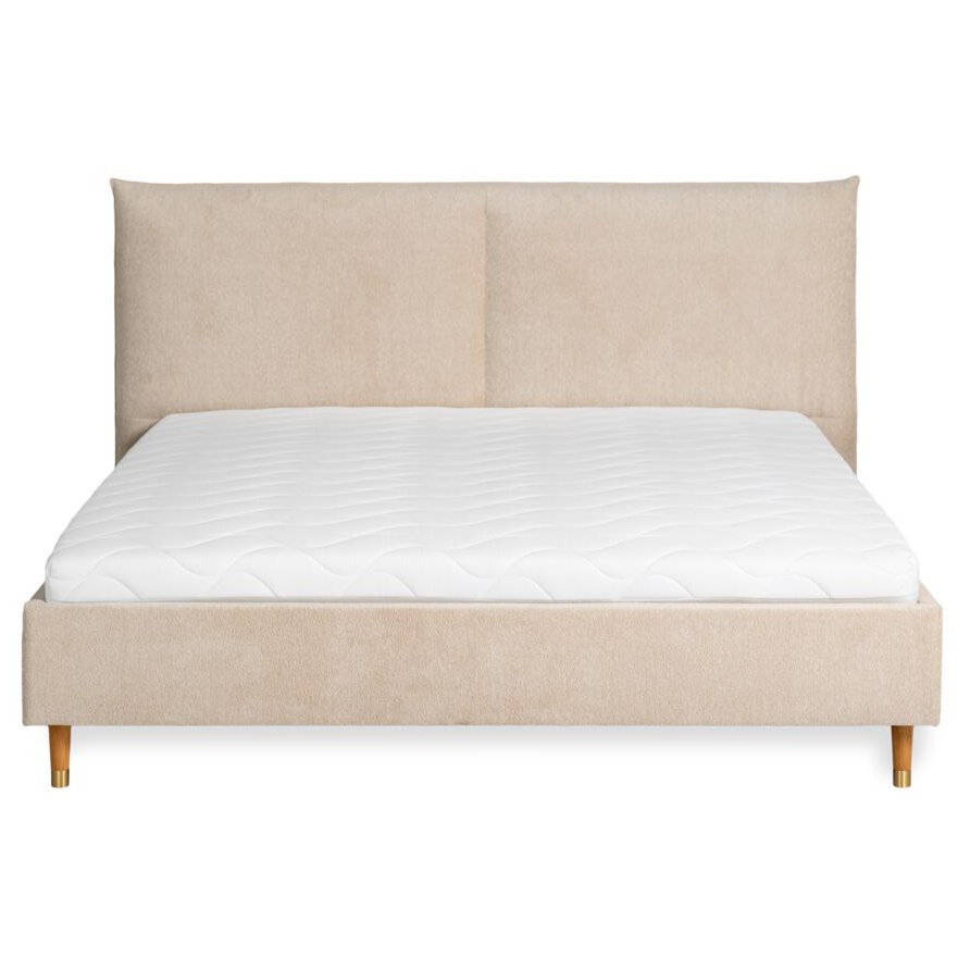 Set Upholstered Bed Frame Mira Comfort+ Raven 24 180x200