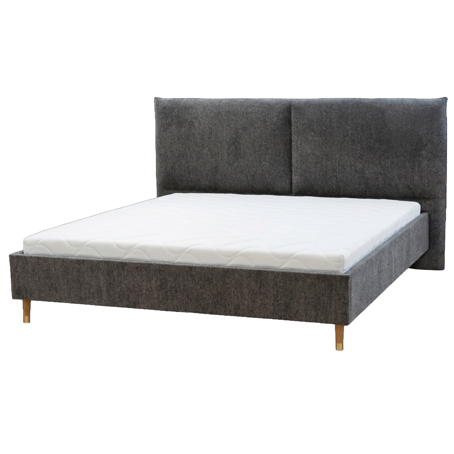 Set Upholstered Bed Frame Mira Comfort+ Raven 15 140x200