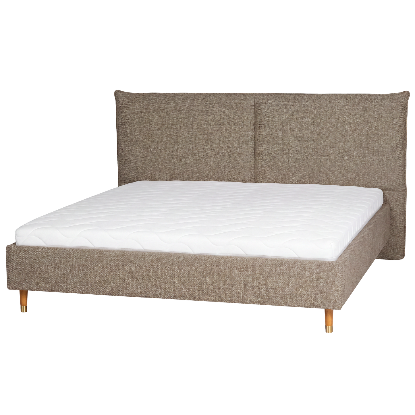 Set Upholstered Bed Frame Mira Comfort+ Raven 34 180x200