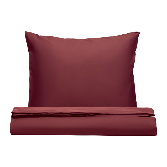 WB Bedding Set Silky Satin CO100 TC300 ruby wine 120g/m2 150x210/50x60