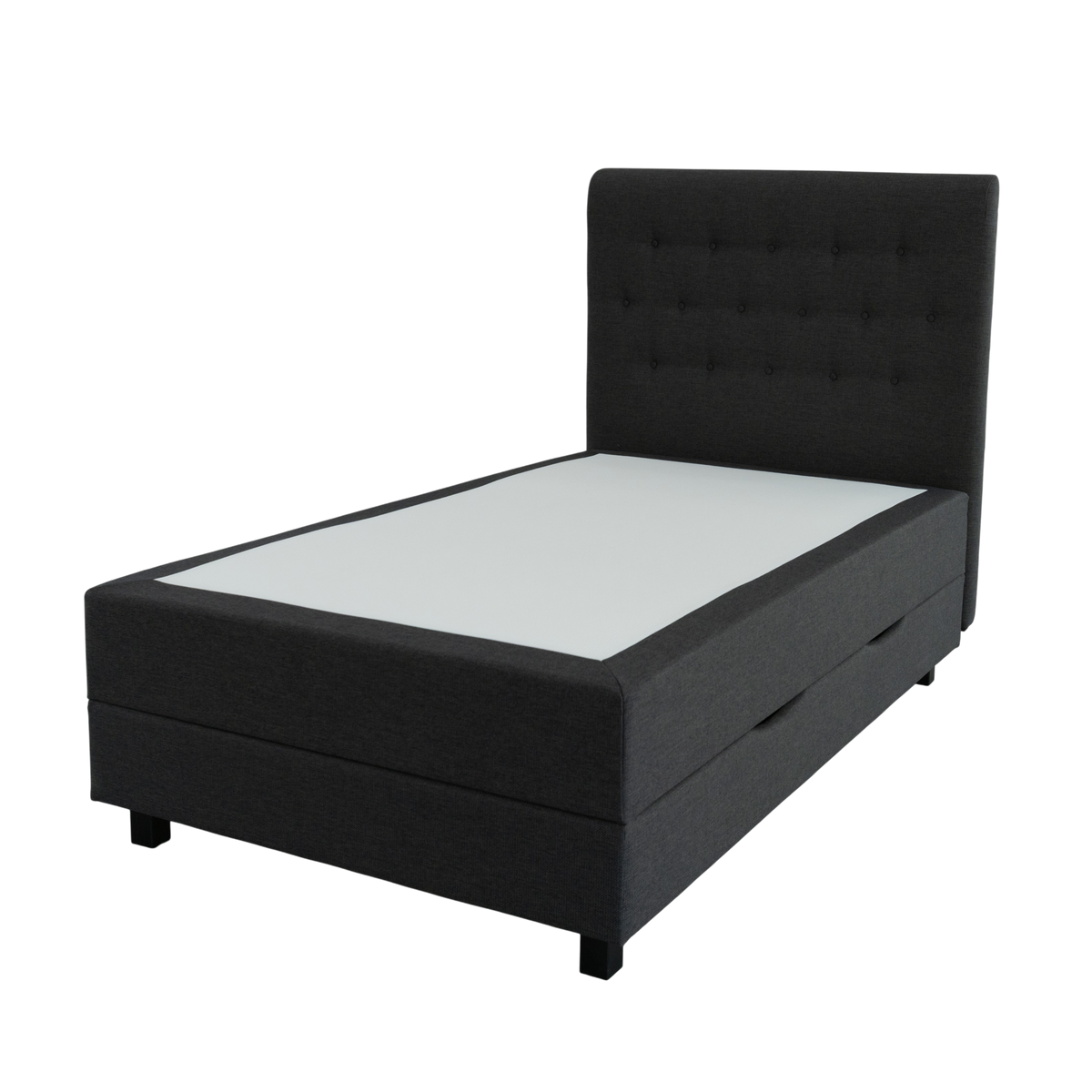 Storage bed UNI, grey 120x200