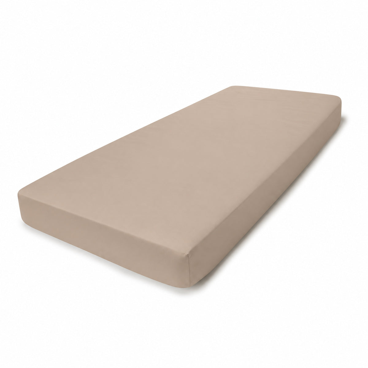 WB Fitted Sheet Silky Satin CO100 TC300 sand 120g/m2 160x200x30