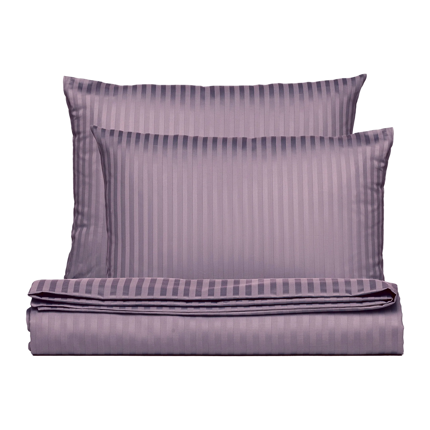 WB Bedding Set Silky Satin CO100 TC300 striped excalibur grey 120g/m2 200x220/50x60x2