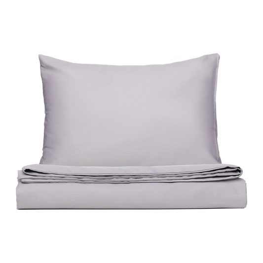 WB Bedding Set Silky Satin CO100 TC300 light grey 120g/m2 150x210/50x60