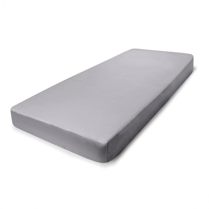 PHB Silky Satin kummiga voodilina Light Grey 120x200x25