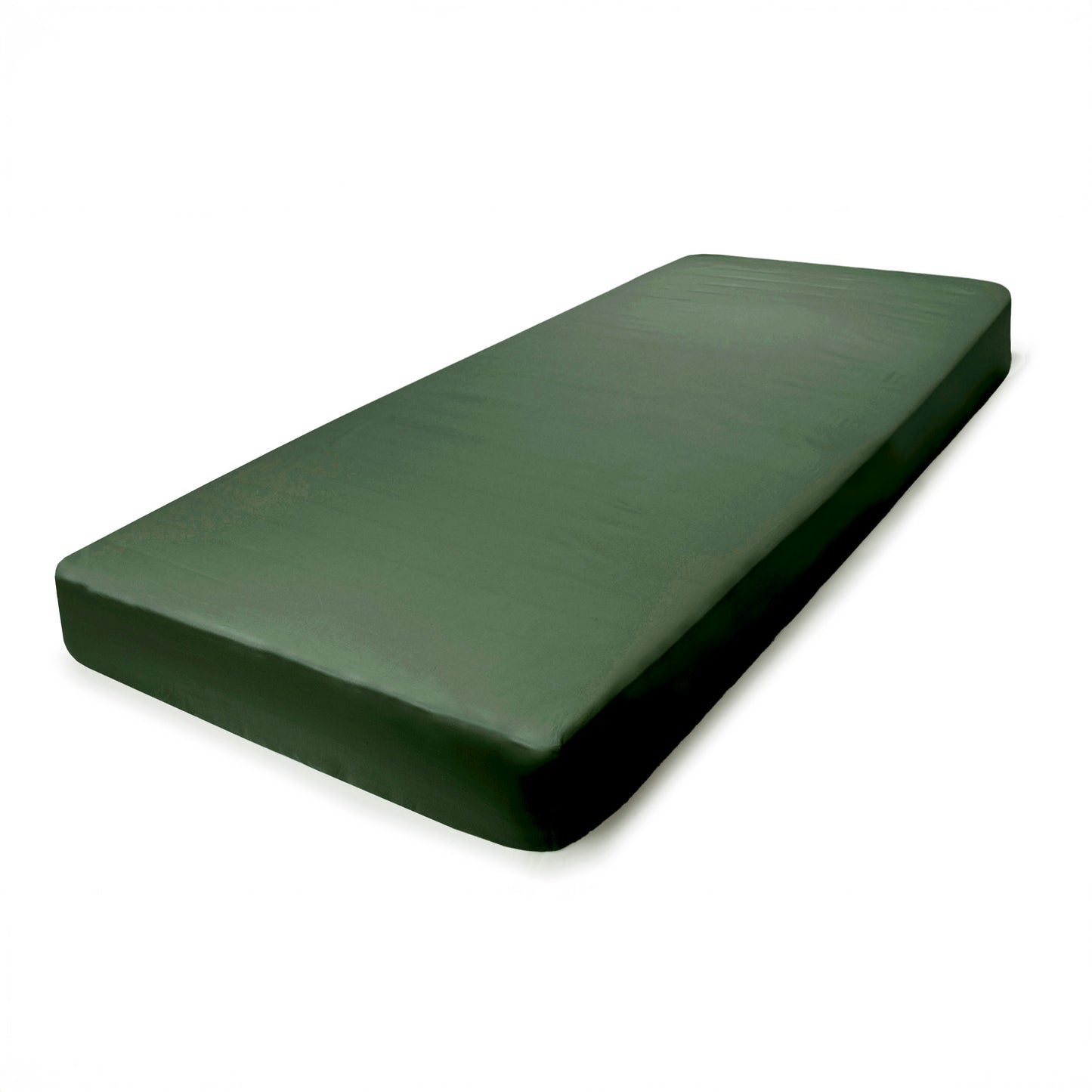 PHB Silky Satin kummiga voodilina Dark Green 160x200x25