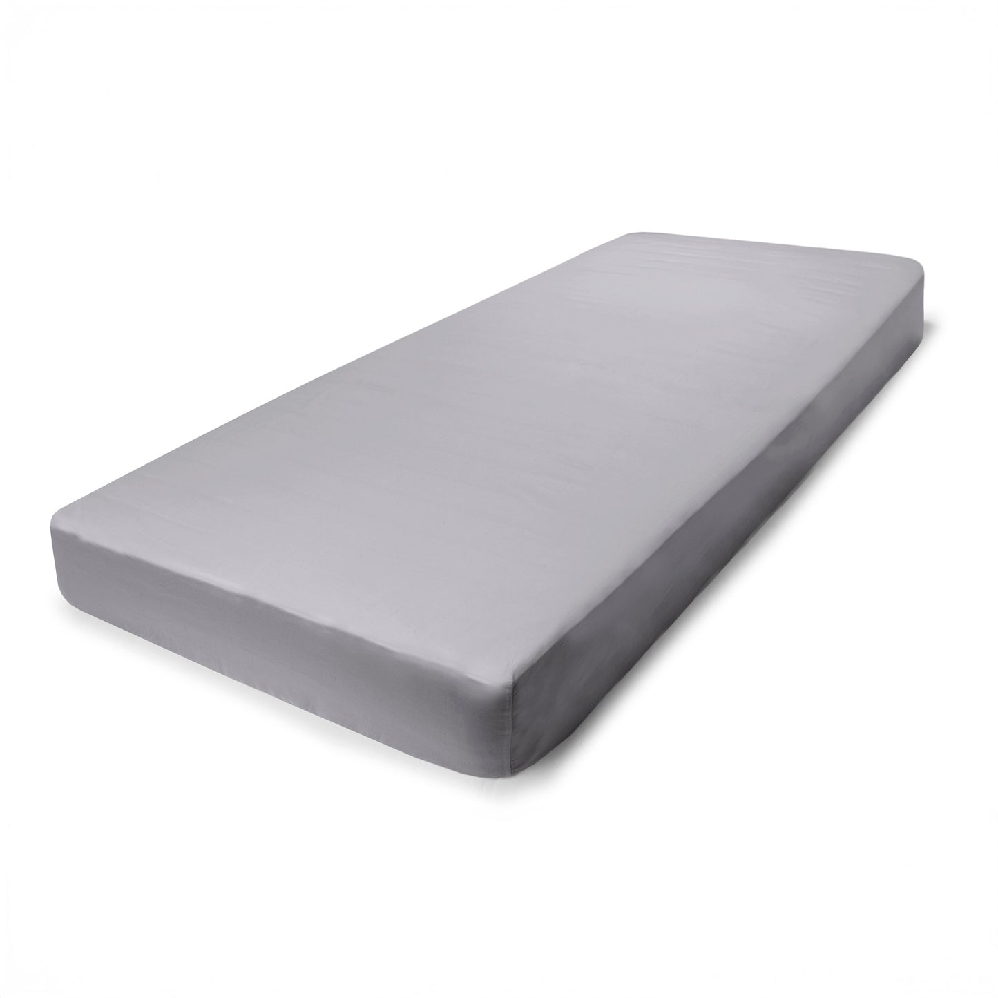 WB Fitted Sheet Silky Satin CO100 TC300 light grey 120g/m2 160x200x30