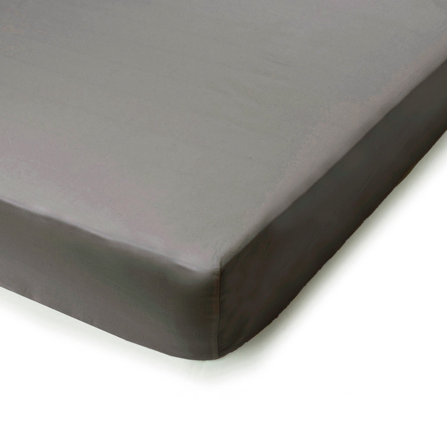 PHB Silky Satin kummiga voodilina Stone Grey 90x200x25