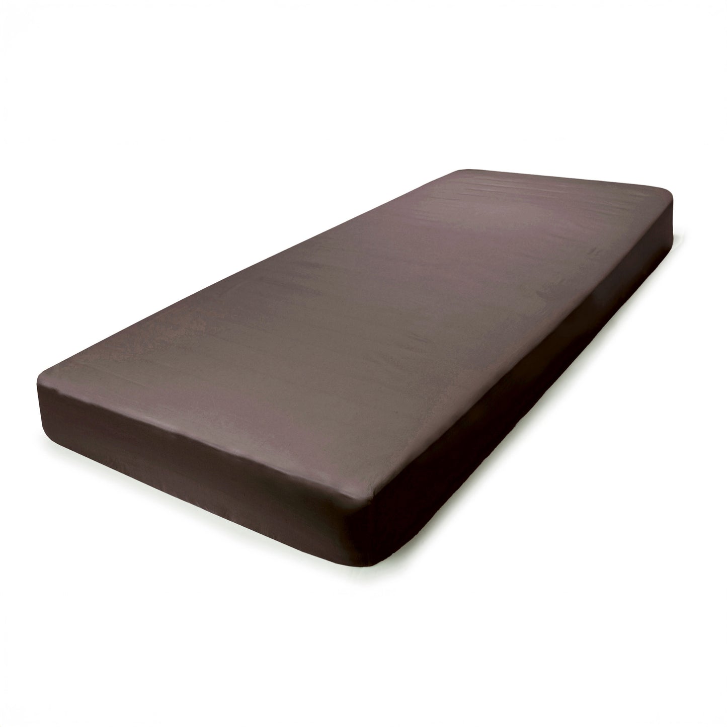 PHB Silky Satin kummiga voodilina Cacao 160x200x25