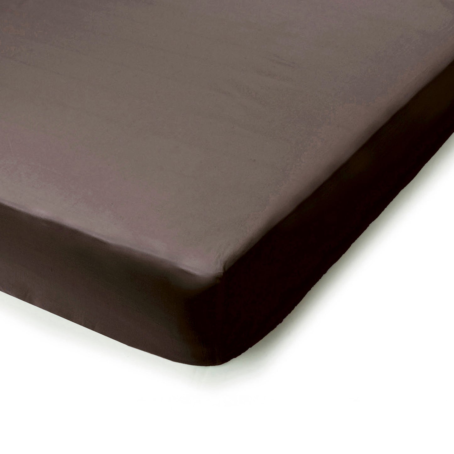 PHB Silky Satin kummiga voodilina Cacao 160x200x25
