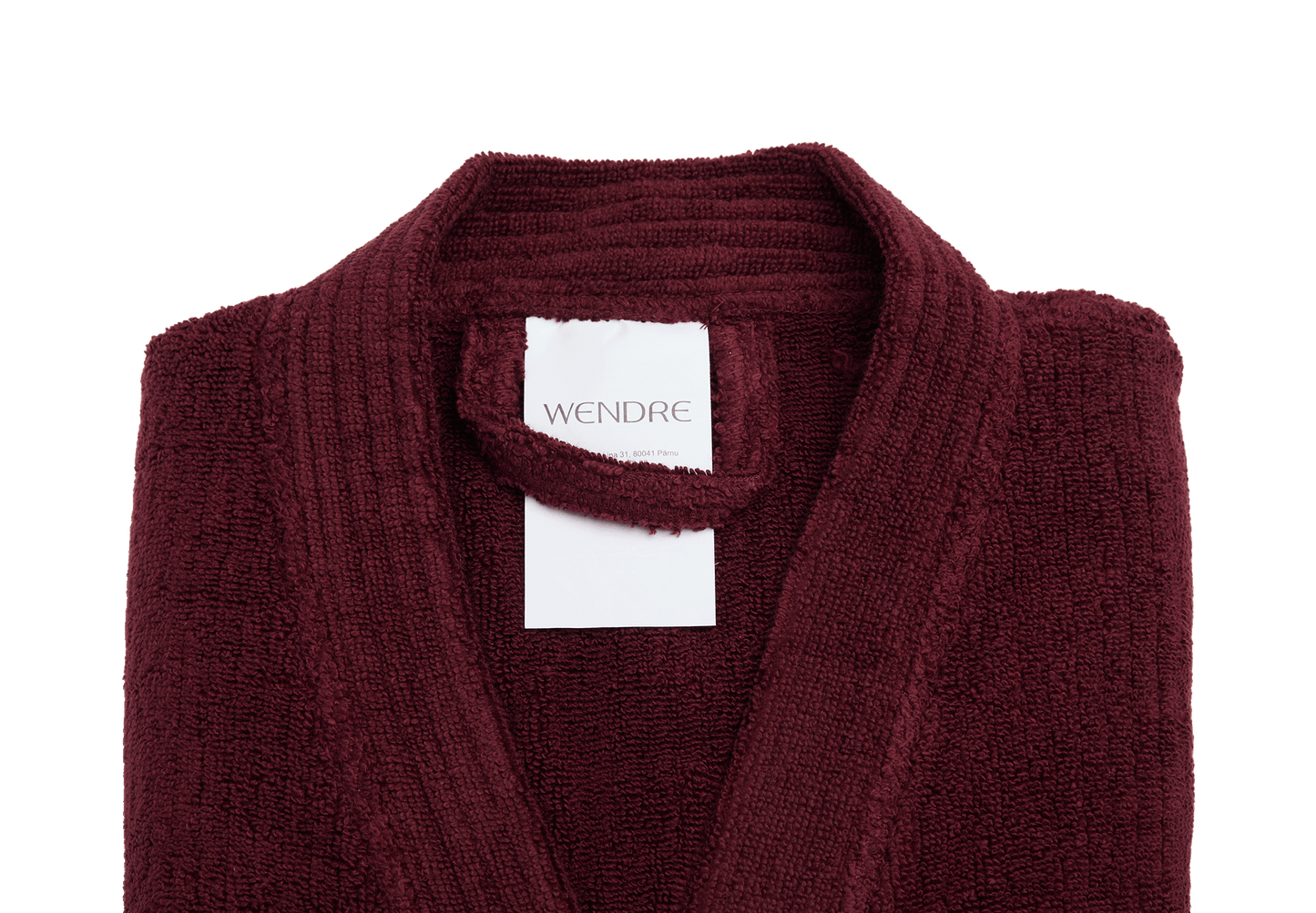 Hommikumantel XL/XXL 100% puuvill bordoo punane