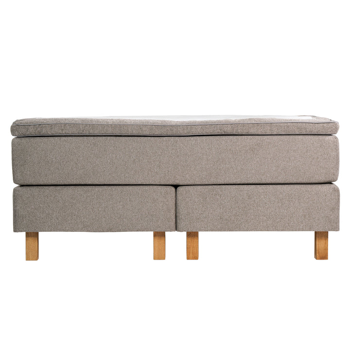 Continental bed Uni beige 160x200