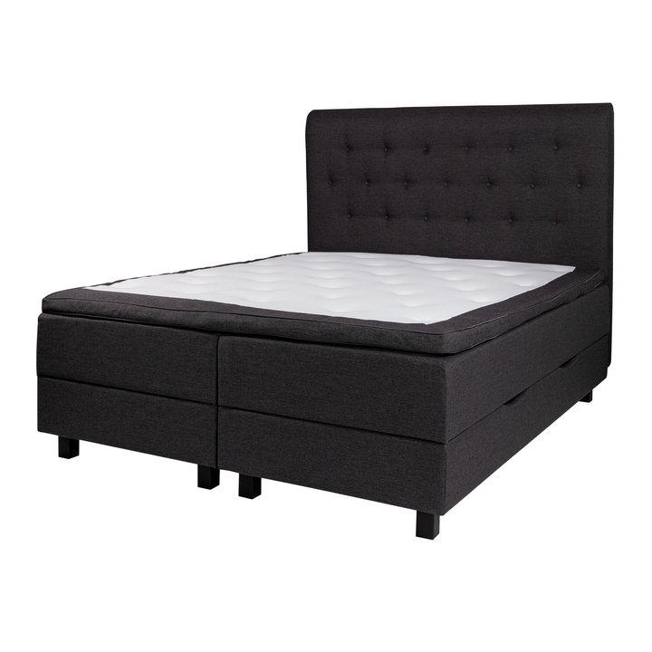 Storage bed UNI, dark grey 180x200